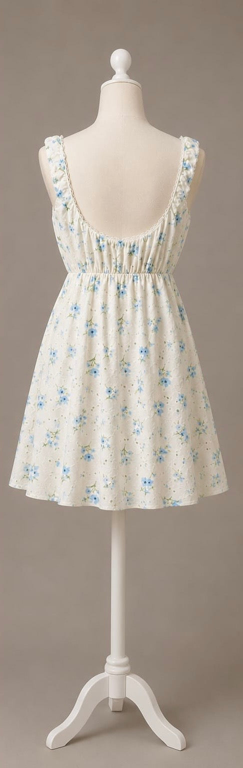White Floral Dress
