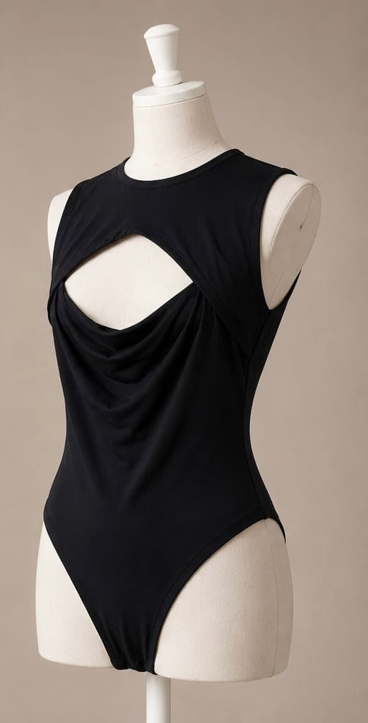 Midnight Cut-Out Bodysuit