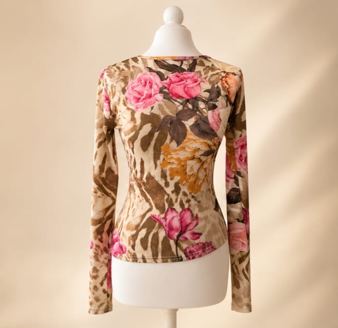 Wild Rose Mesh Top
