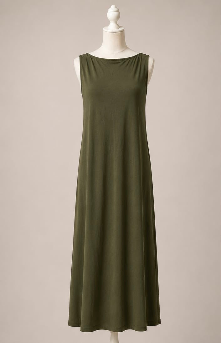 Olive Breeze Maxi Dress