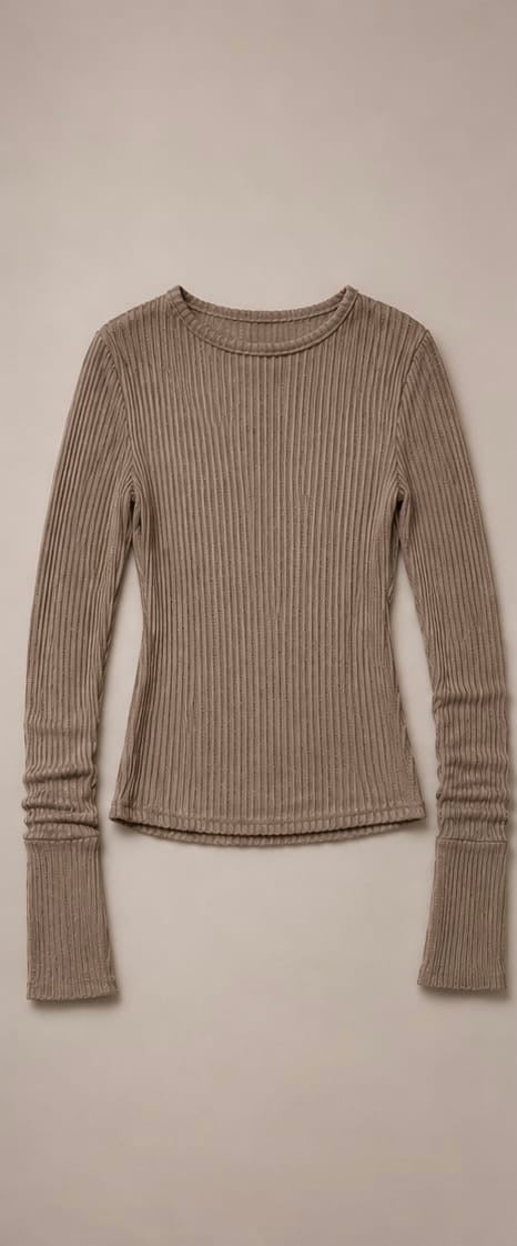 Ribbed Lounge Set – Mocha