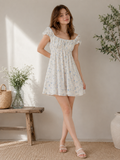 White Floral Dress