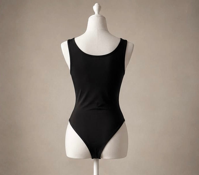 Essential Black Scoop Neck Bodysuit