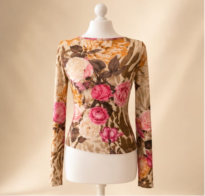 Wild Rose Mesh Top