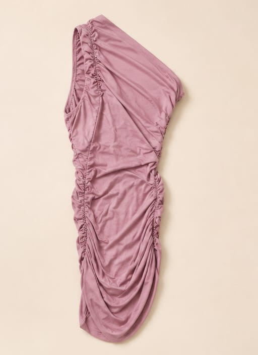Blush Goddess One-Shoulder Dress